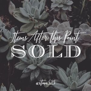 Items After This Point Sold